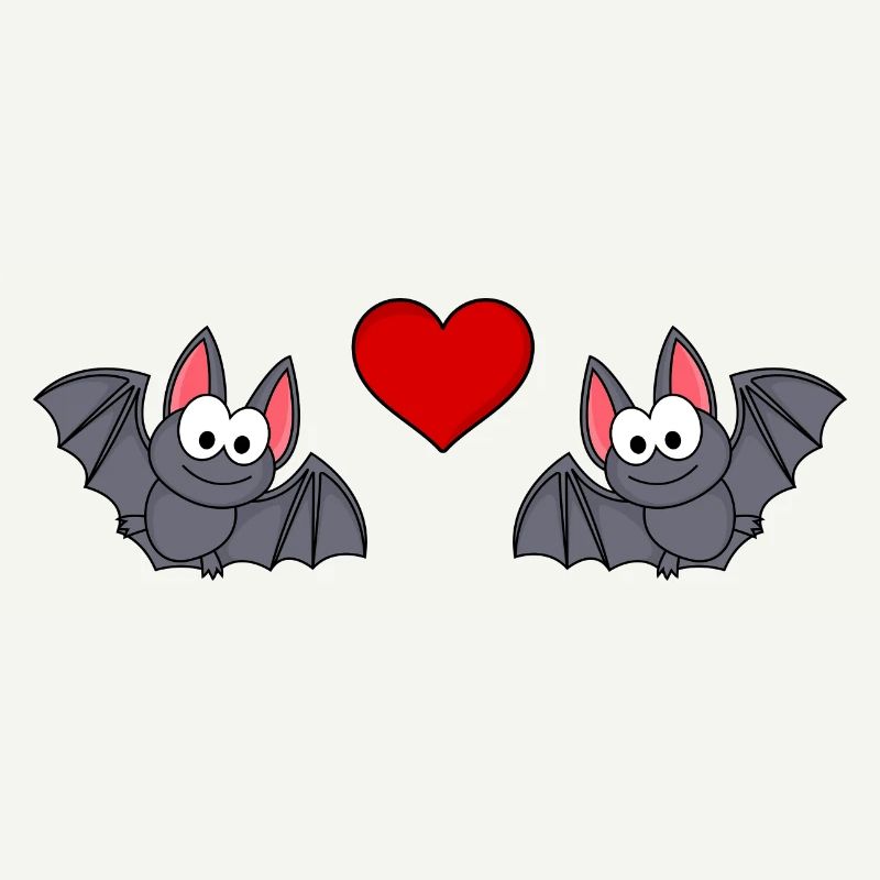 Fledermaus Comic Paar liebe