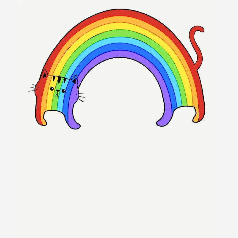Regenbogen-Katze