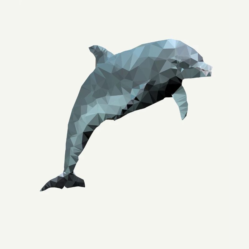 Dolphin - polygon / triangle