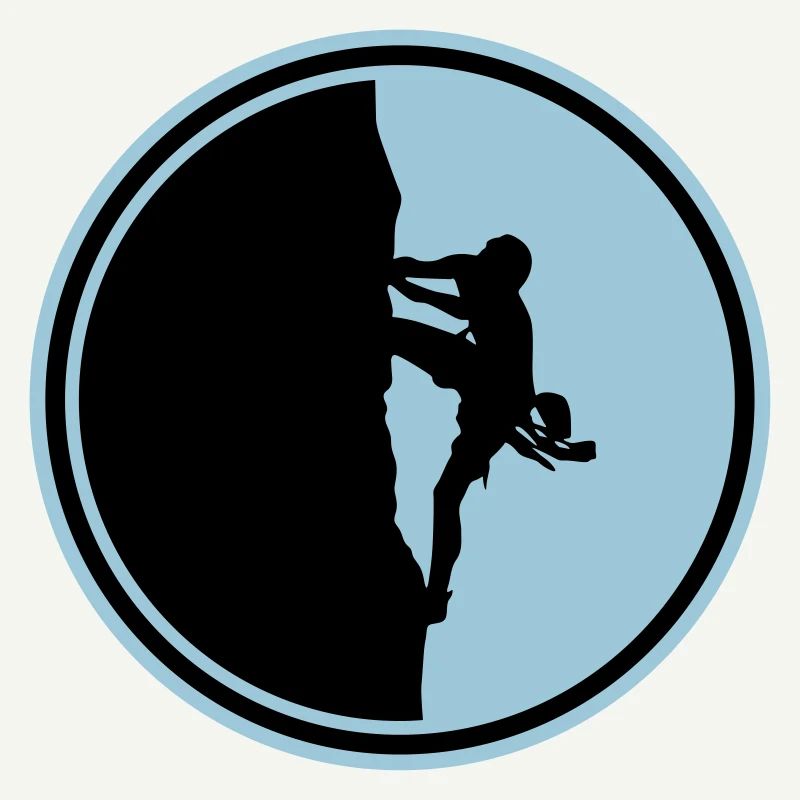 klettern bergsteigen silhouette kreis
