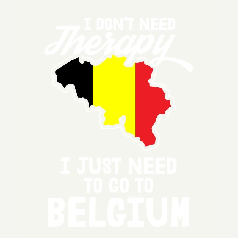 Belgium Therapy Brussels flag banner gift idea