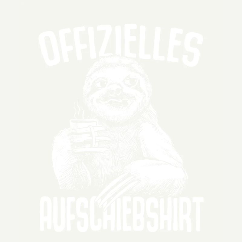 Offizielles Aufschiebshirt Faultier Aufschieben