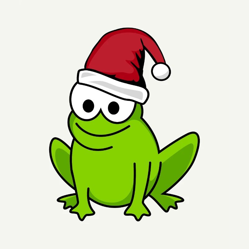 Grenouille Comic Noël
