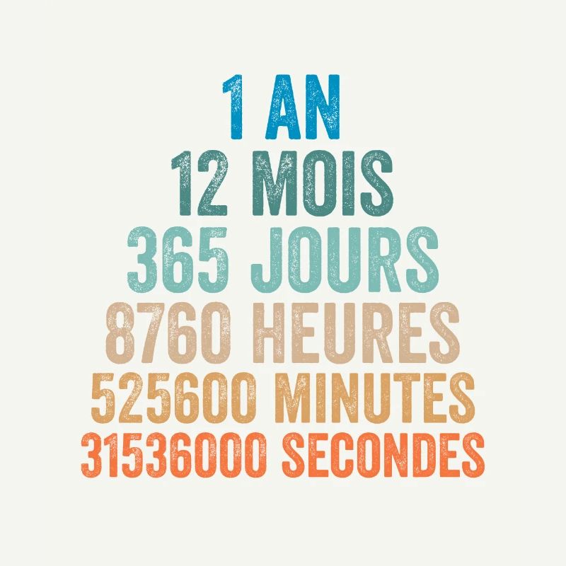1 An Anniversaire - cadeau d'anniversaire