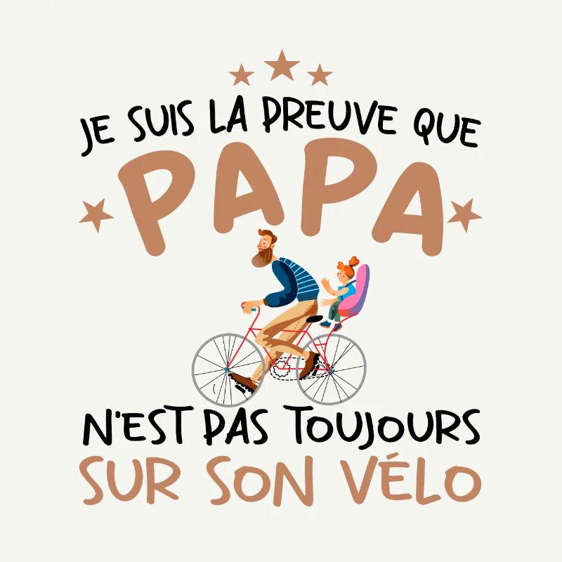 Papa cycliste cyclisme Bébé Nourrisson Naissance