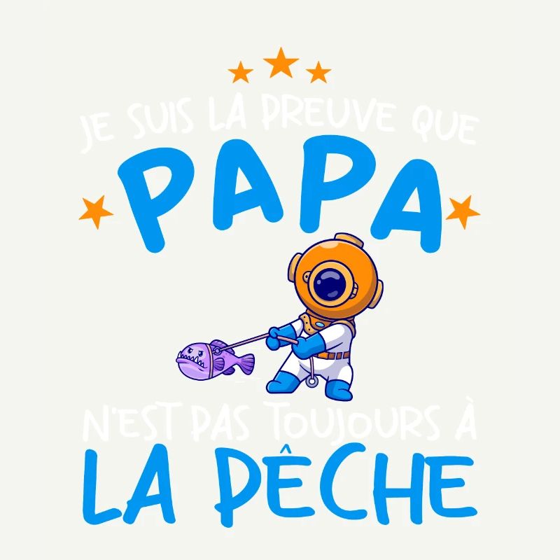 Papa Pêche Pêcheur Bébé Nourrisson Naissance