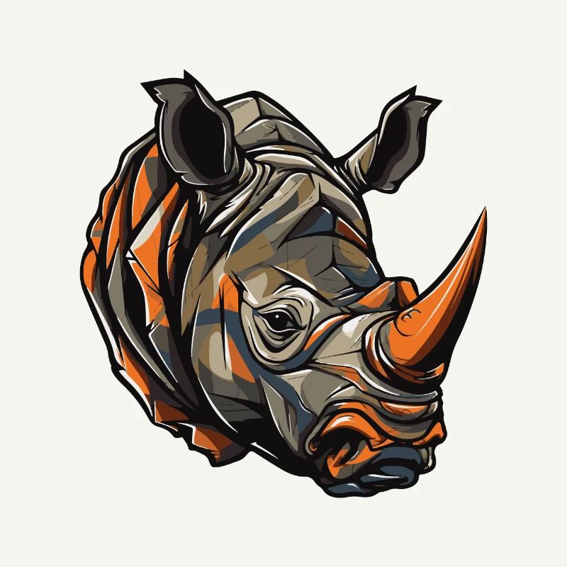 Tête de rhinocéros