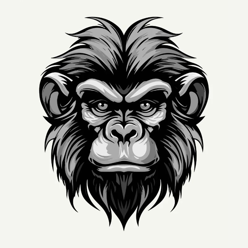 Affe Kopf