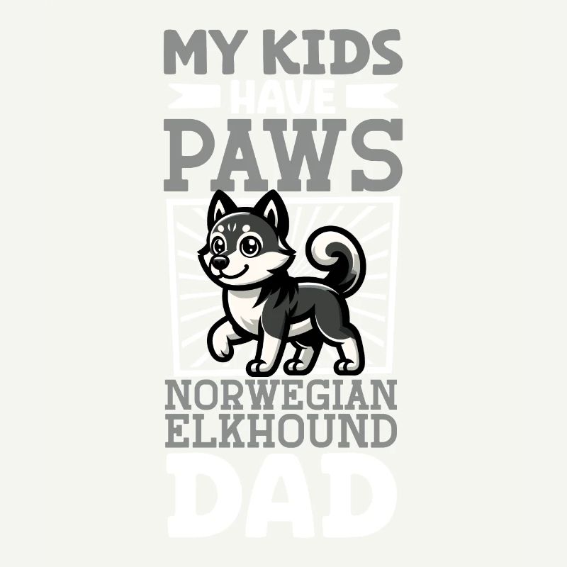 Norwegian Elkhound Dad
