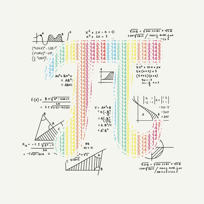Pi Day Math Formula Artwork Numbers Creative