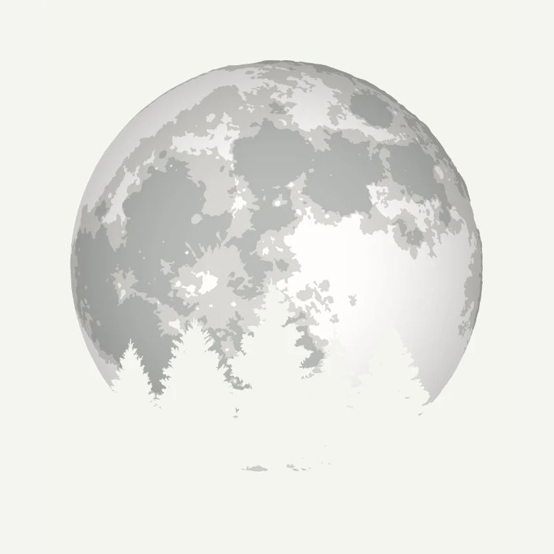 Lune forêt