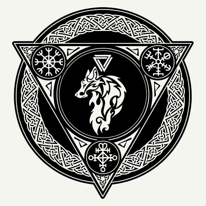 Sternzeichen Wikingerwolf