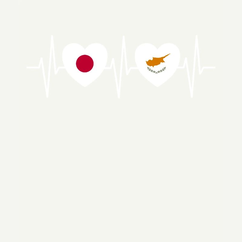 Drapeaux du Japon et de Chypre Drapeau chypriote