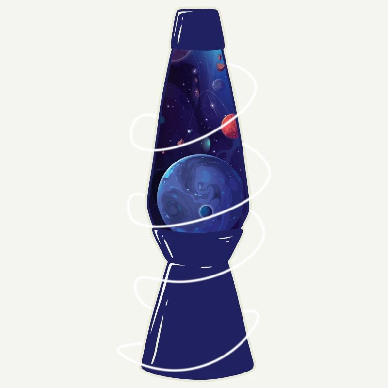 Retro Space Chic: Lava Lamp Planets