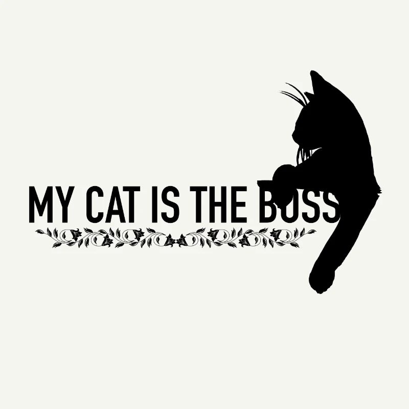Graphique Mon chat est le patron