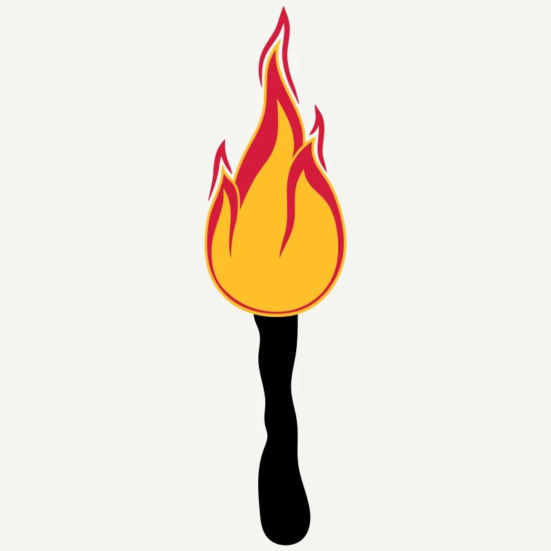 torch night walk light bright fire flame heis
