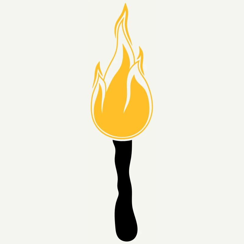 night walk torch light bright fire flame heis