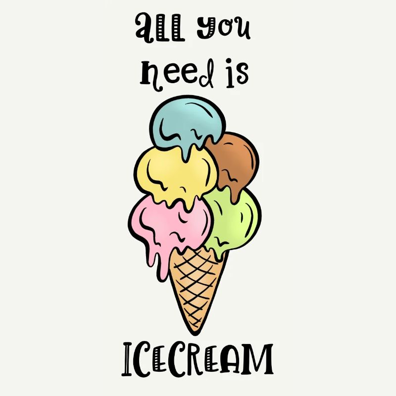 Gaufre à glace avec proverbe