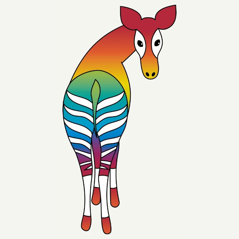 Regenbogen Okapi
