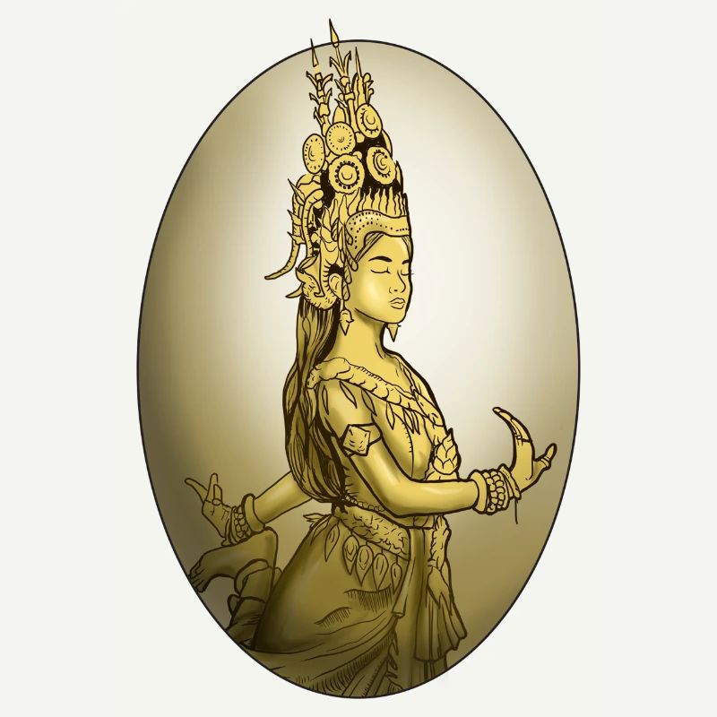 Cambodia Tradition Dance Khmer Apsara I Gift