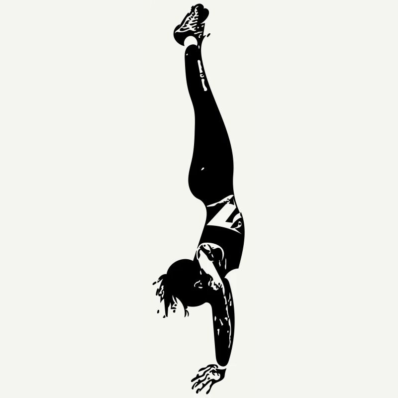 Frau im Handstand / Geschenkidee