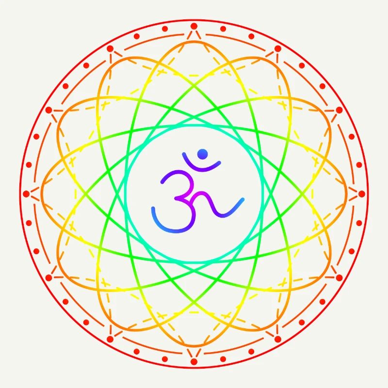 Heilige Geometrie mit Om Symbol
