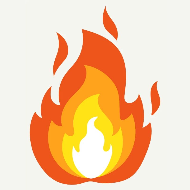 Fiery flame