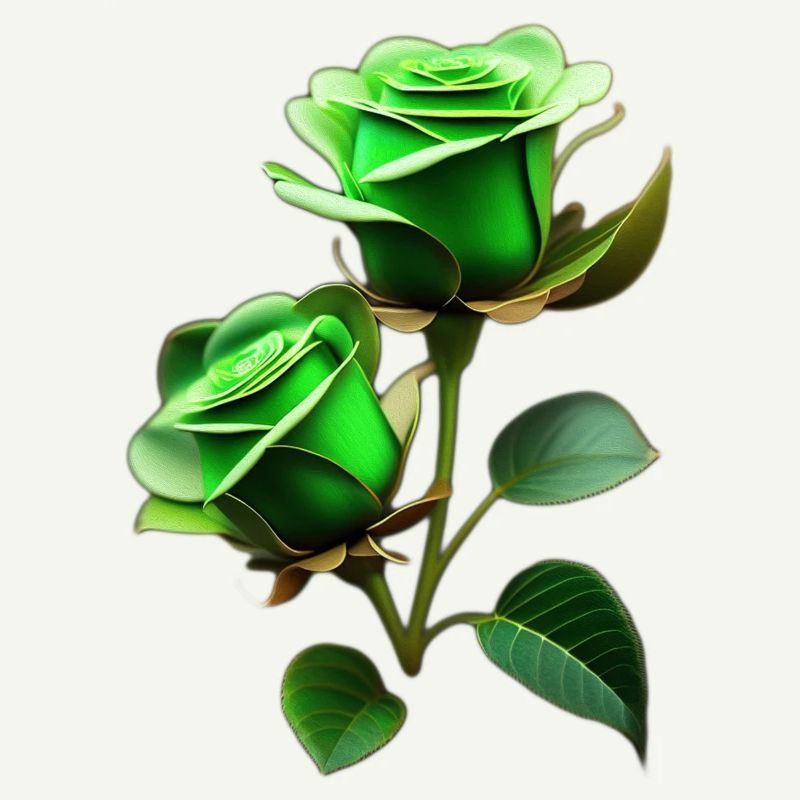 Roses vertes