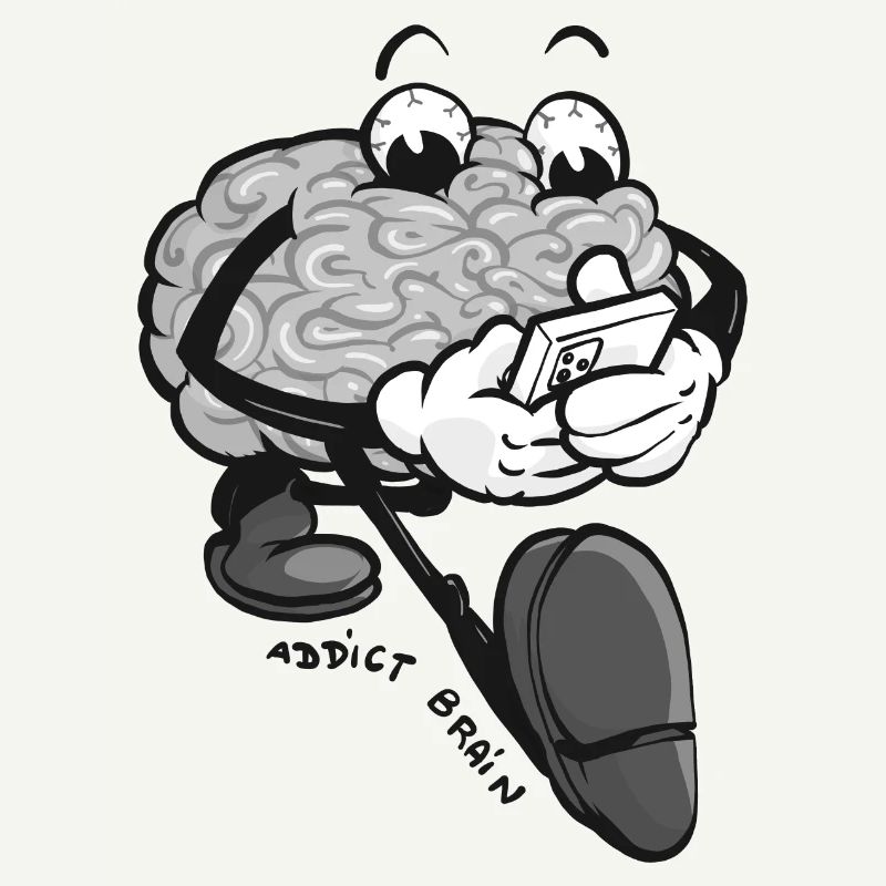 Brain Addict - grey version