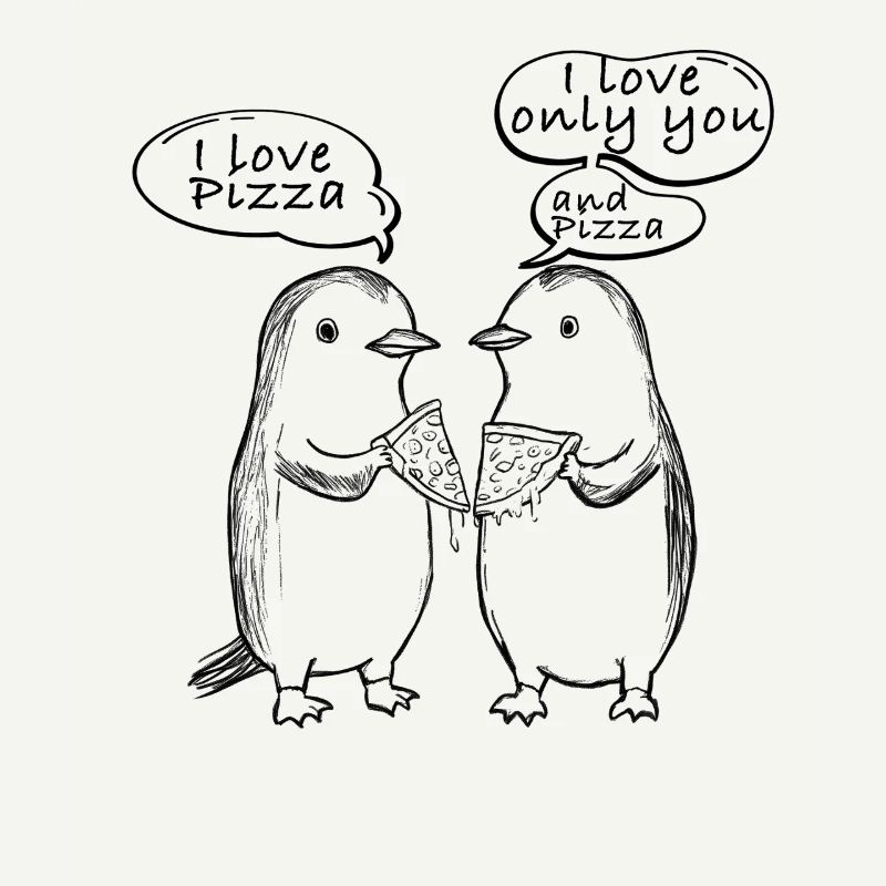 J’adore Pizza Penguins