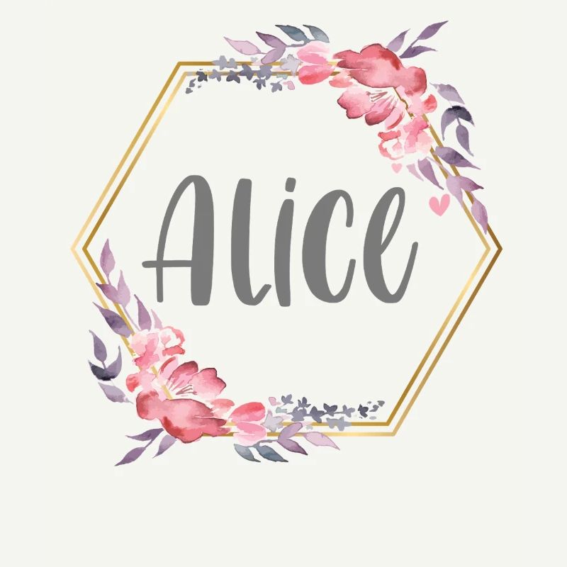 Alice Mädchen Name personalisiertes Geschenk