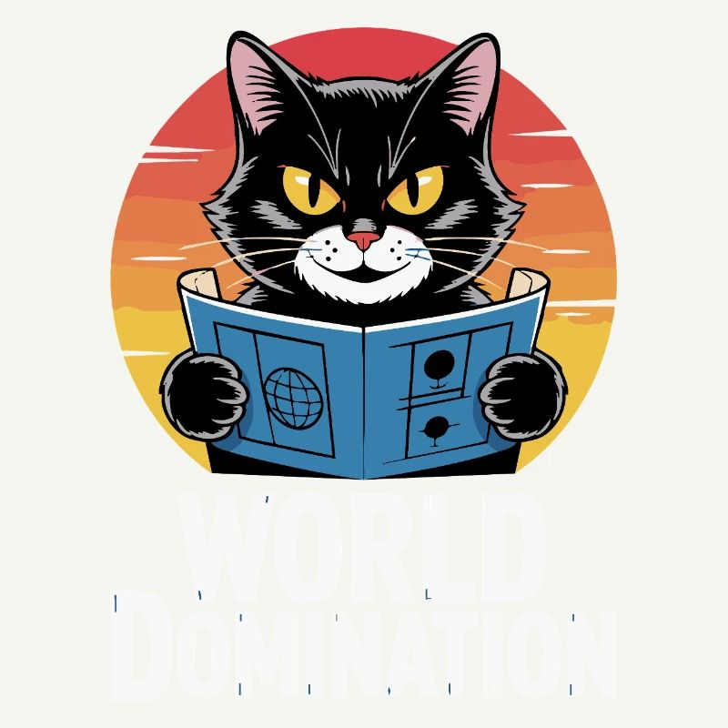 Domination mondiale – un chat avec de grands projets