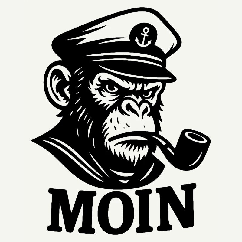 Captain Monkey with Whistle MOIN Design