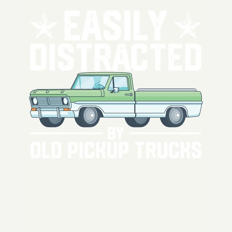 Leicht ablenkbar durch alte Pickup-Trucks Oldtimer