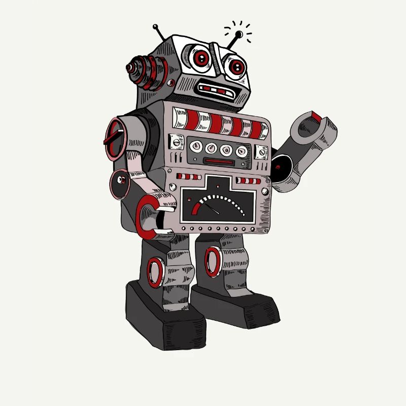 roboter robby mr. robot scifi android toy retro pc