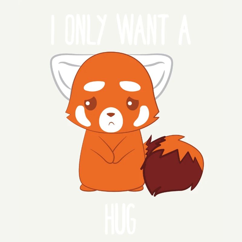 Red Panda - Cat Bear - Cuddling - Hug