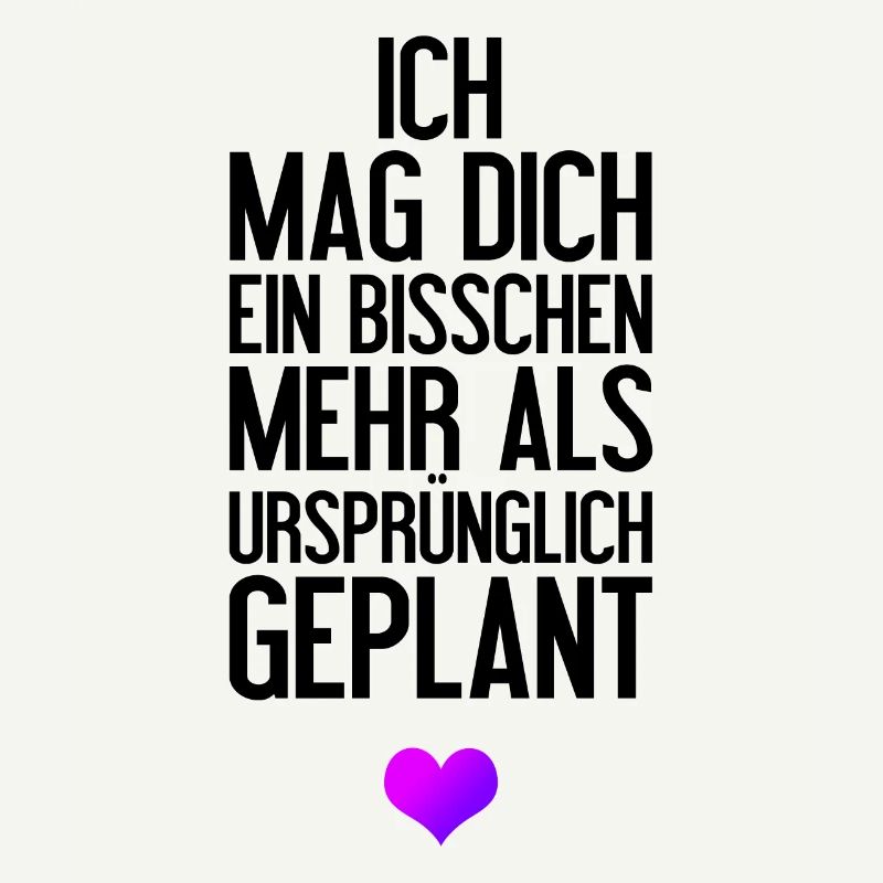 Ich mag dich bisschen mehr Romantisches Geschenk