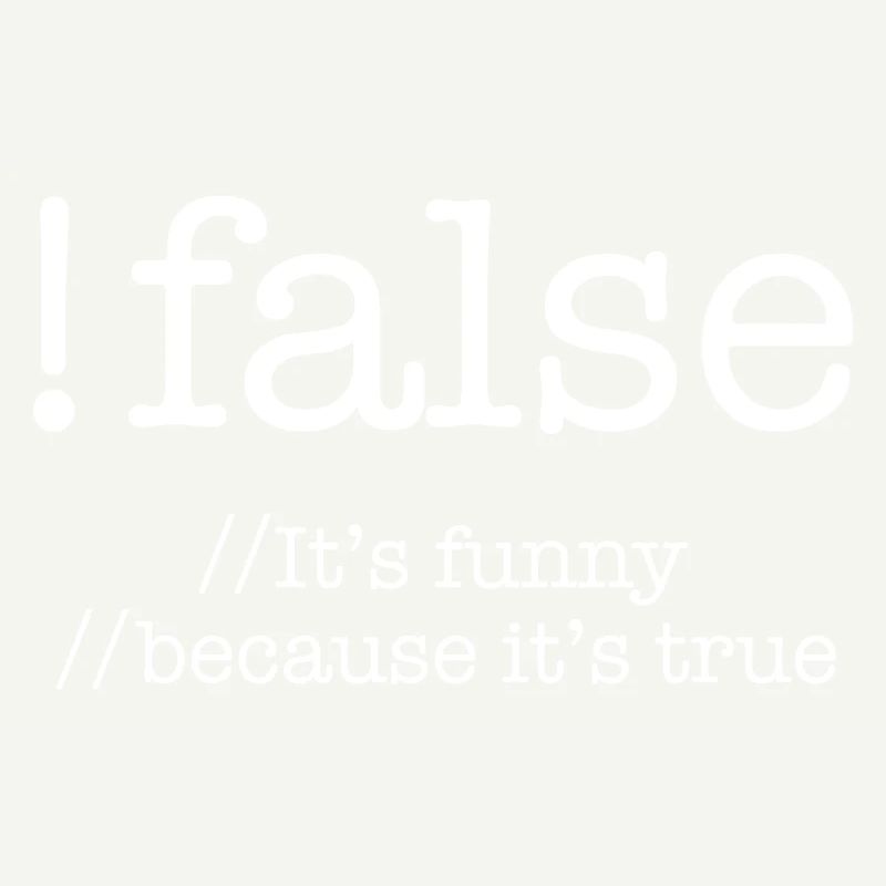 False Programming Coding Programmers Gift