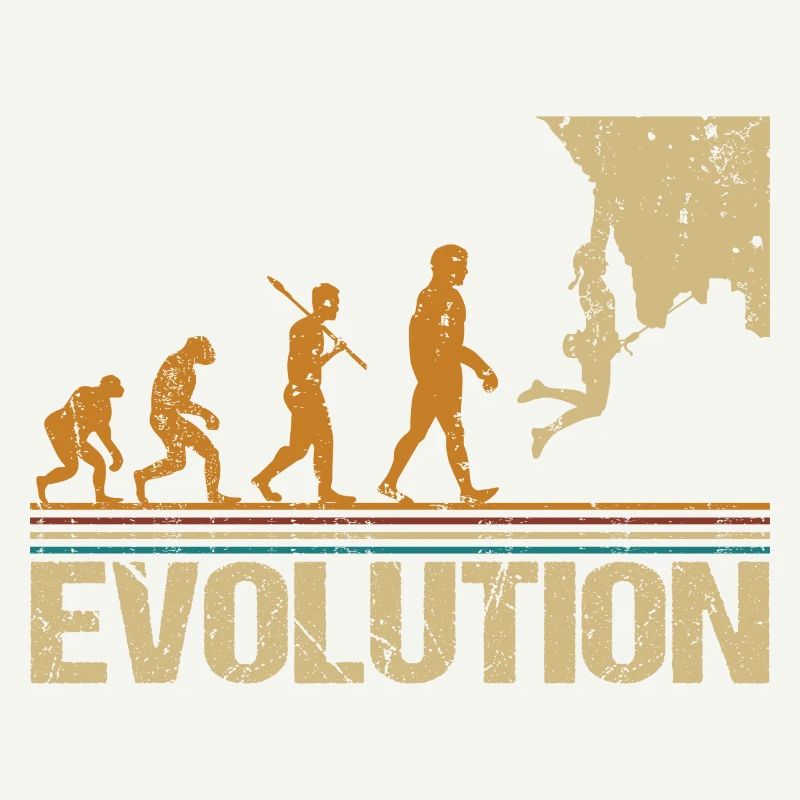 Evolution Escalade Drôle drôle pour les grimpeurs