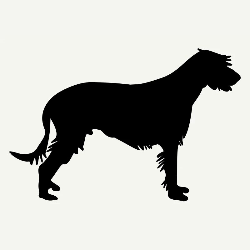 Irischer Wolfshund Silhouette Vektor