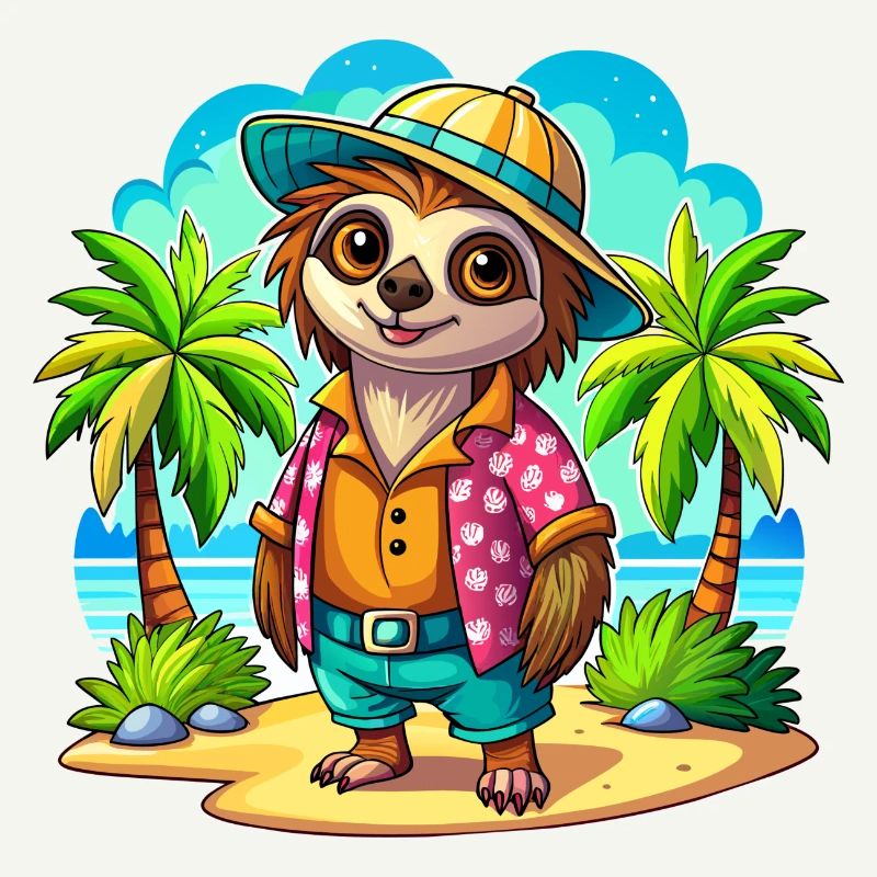 Süßes Urlaubsfaultier