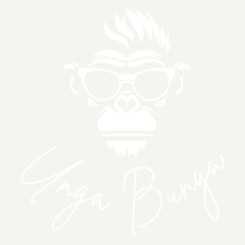 Affenkopf mit Sonnenbrille "Unga Bunga"