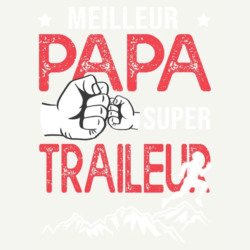 Super papa meilleur traileur course à pied trail