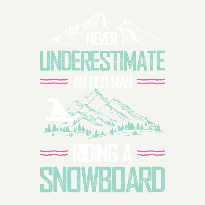snowboarder alter mann