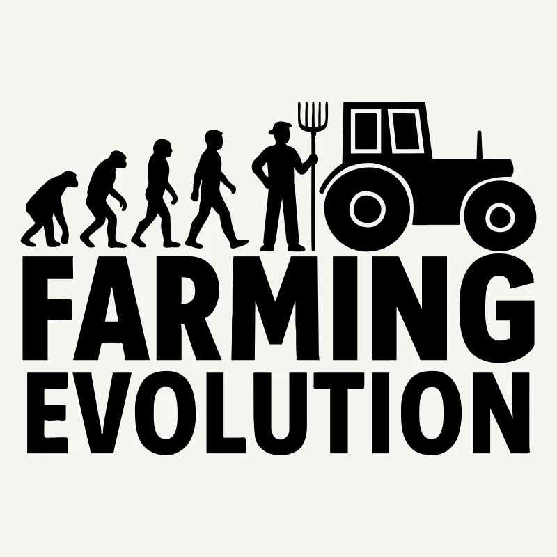 Landwirtschaft Evolution Traktor Landwirt