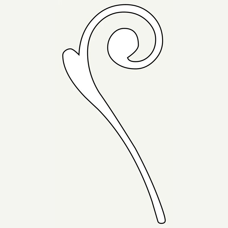 Stab - Ornament - Vectorgraphic weiss