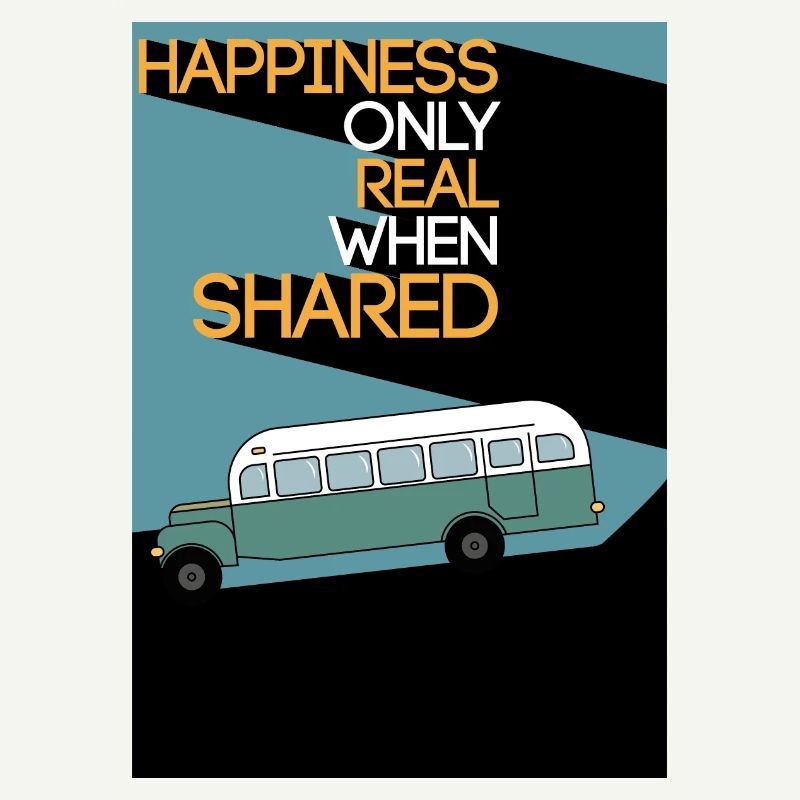 Into The Wild - Magic Bus Flatdesign
