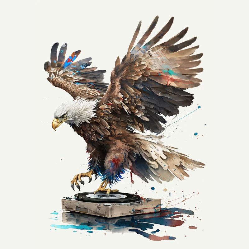 DJ scratching Eagle