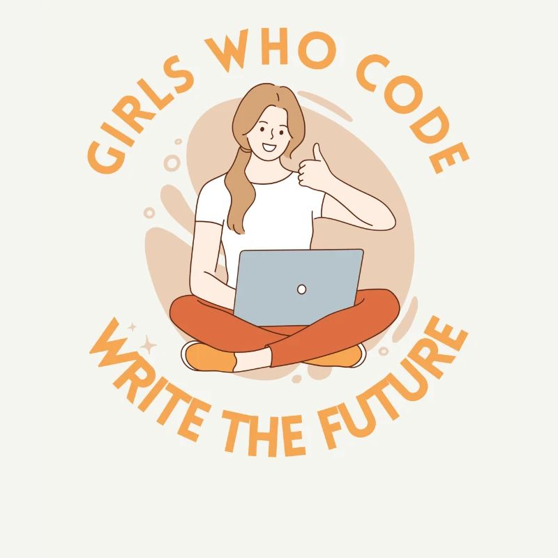 Développeur Coder Programmeur Girl