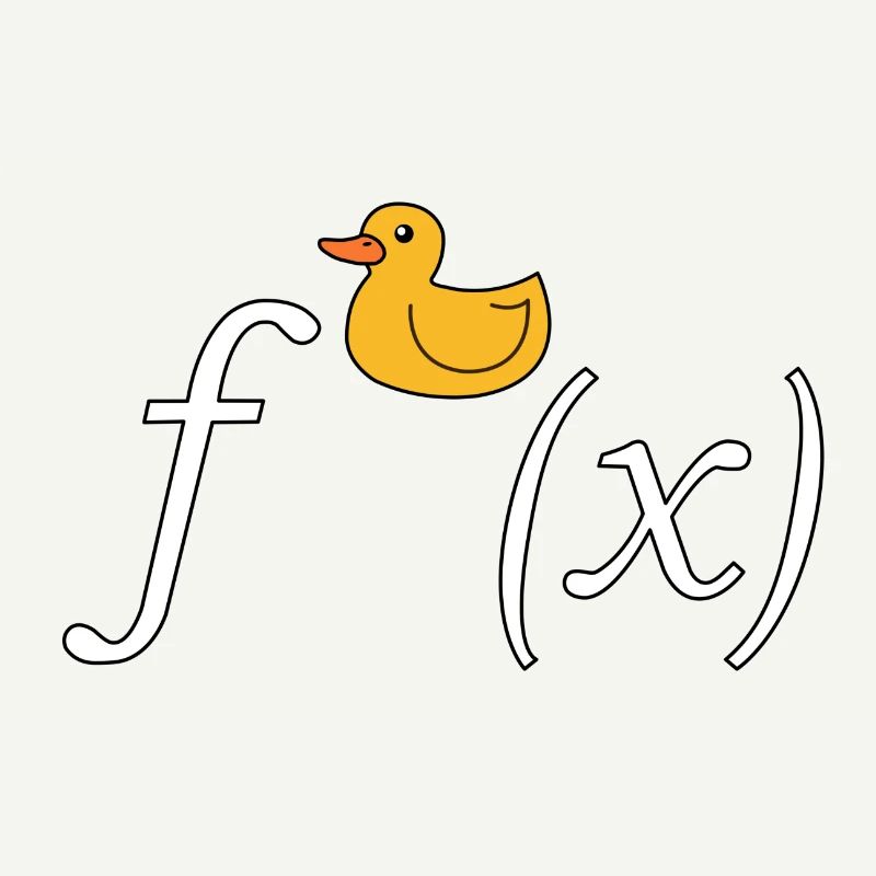 Duck derivation math joke (without text)